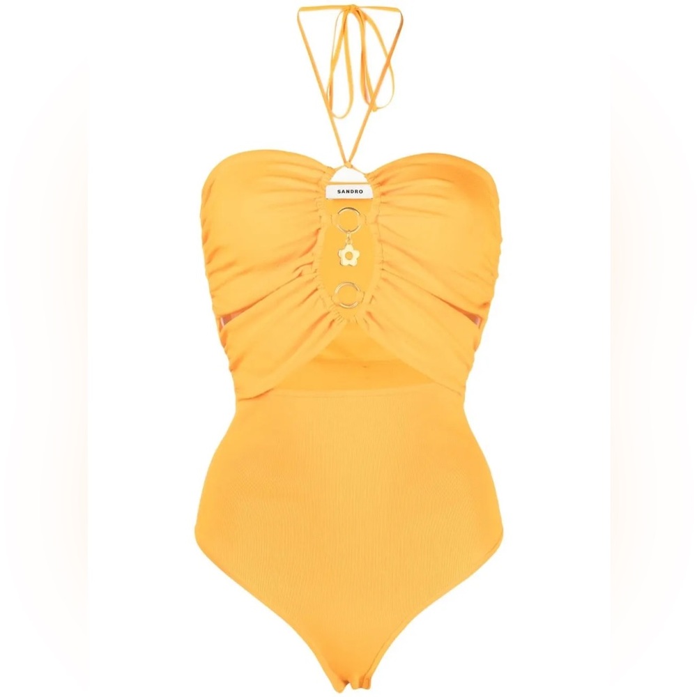 Sandro Yellow One-Piece Bodysuit 3 large New - Picture 2 of 7